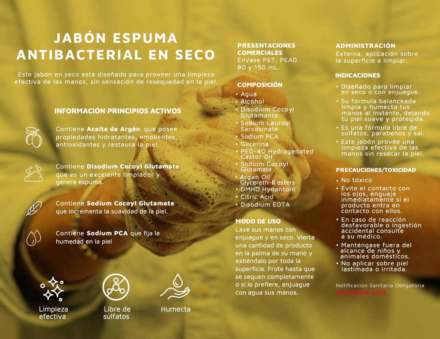 JABÓN ESPUMA ANTIBACTERIAL EN SECO 80ml